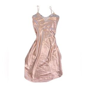 Vintage Pink Silk Slip